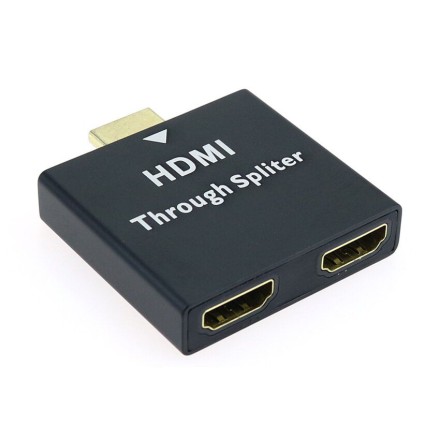 Переходник-разветвитель HDMI, 1 выход, 2 входа, для видеокомпьютера, для большого экрана