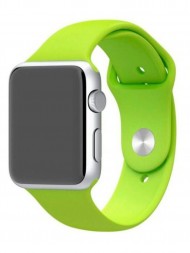 Ремешок силиконовый для Apple Watch 38mm/40mm/41mm, зелёный