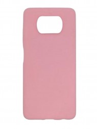 Чехол силиконовый для Xiaomi Poco X3 Pro, розовый