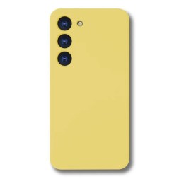 Чехол силиконовый для Samsung Galaxy S23 Plus, желтый