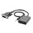 Преобразователь VGA к HDMI кабель адаптер VGA (папа) к HDMI (мама) 1080P видео конвертер с аудио кабелем, доп питание через USB-Micro
