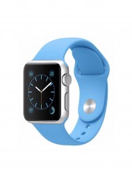 Ремешок силиконовый для Apple Watch 42mm/44mm/45mm, голубой