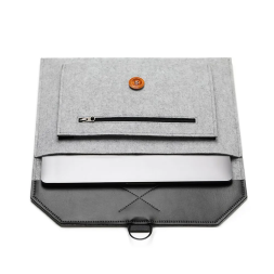 Чехол сумка войлочный для ноутбуков 11-12 дюймов, серый