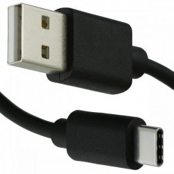 Кабель USB - Type-C 2.1A для зарядки и передачи данных, 1.5м (черный)