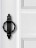 Ручка-кольцо, ручка дверная металлическая диаметр кольца 11см, черная