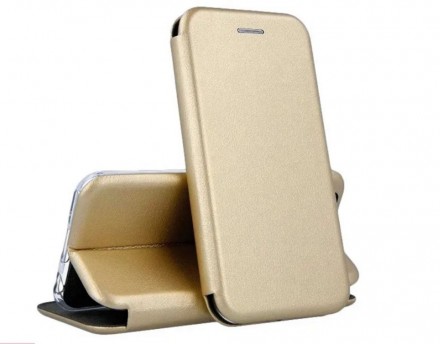Чехол книжка Fashion Case для Samsung Galaxy A12 - золотой