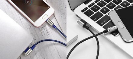 Кабель HOCO U17 - MICRO USB - 1.2 МЕТРА синий