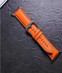 Ремешок из экокожи для Apple Watch 38mm/40mm/41mm, оранжевый