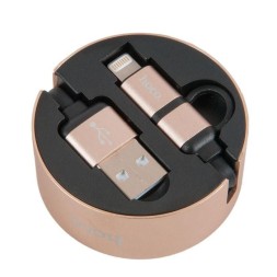 Кабель-рулетка Hoco U23 Micro USB/ Lightning