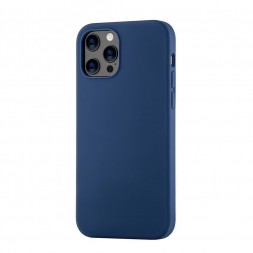 Чехол силиконовый для iPhone 12 Pro , темно-синий