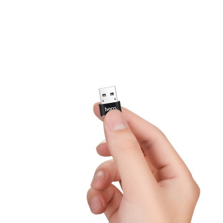 Переходник USB-A на Type-C «UA6» зарядный преобразователь передачи данных