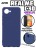 Чехол для Realme C30 Silicone Cover с матовым покрытием, темно-синий