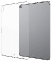 Чехол силиконовый для Apple iPad Pro 12.9 2017/2018 , темно-прозрачный