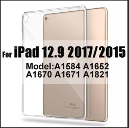 Чехол силиконовый для Apple iPad Pro 12.9 2015-2017, прозрачный