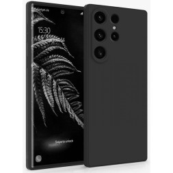 Чехол силиконовый для Samsung Galaxy S24 Ultra, черный - 2шт