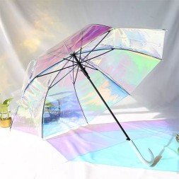 Зонт голографический, белый
