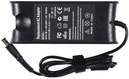 Блок питания для ноутбука Dell PA-1900-02D 19.5V с сетевым кабелем (штекер 4.5x3 mm)