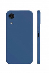 Чехол силиконовый для Samsung Galaxy A03 Core, темно-синий
