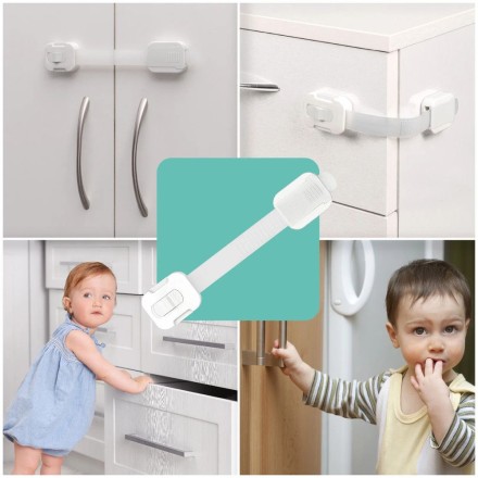 Блокиратор для холодильника, свч, мебели, дверей ящиков замок защитные накладки устройств для детей - 2шт