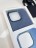 Чехол для iPhone 15 тканевый, голубой