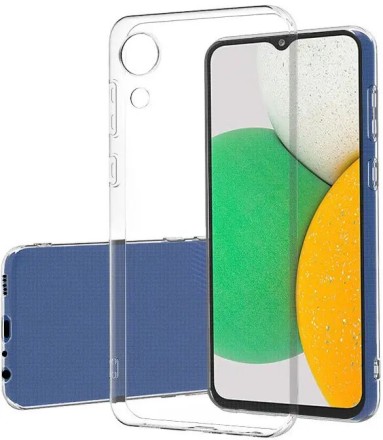 Чехол силиконовый для Samsung Galaxy A03 Core, прозрачный