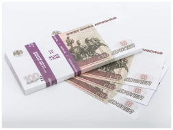 Билеты банка приколов 100 рублей - 2 пачки