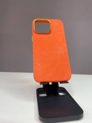 Чехол для iPhone 15 Pro  тканевый, оранжевый