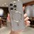 Чехол с блестками, поддержка Magsafe и с защитой камеры для iPhone 14 Pro Max, серебристый