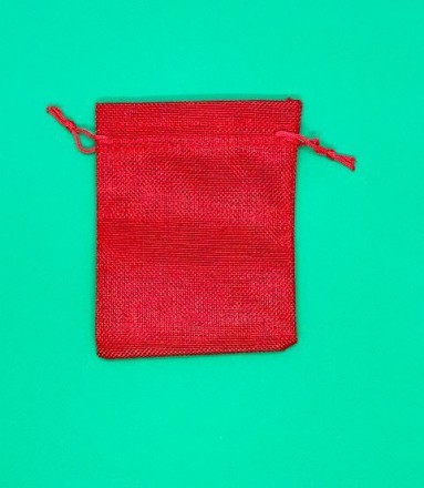 Сувенирный/подарочный/таро мешочек 15x12см 5 шт в наборе, красный