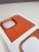 Чехол для iPhone 15 Pro Max тканевый, оранжевый
