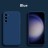 Чехол бархатный Silicone Cover для Samsung Galaxy S23 Plus, темно-синий