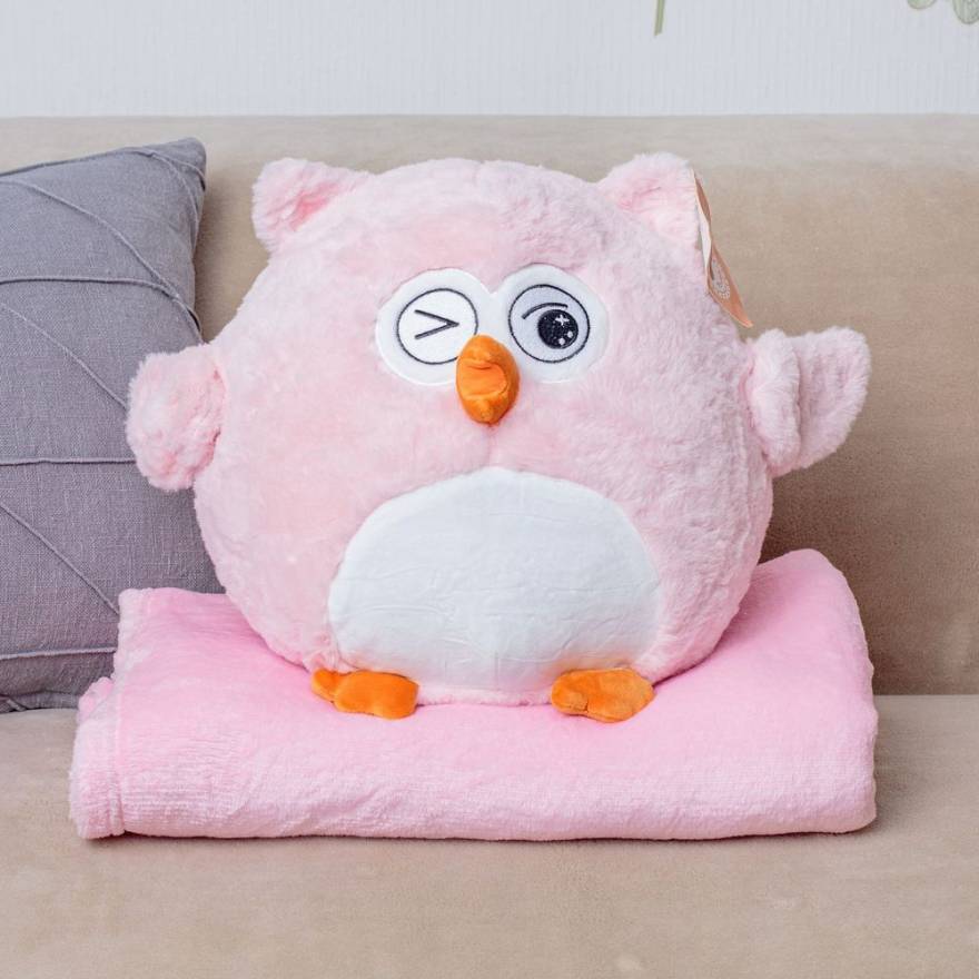 Мягкая игрушка-подушка Мякиши Сова Пандора для девочек подарок детям для сна
