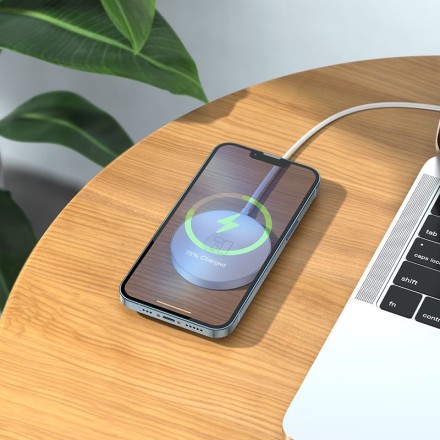 Беспроводное зарядное устройство магнитное для iPhone и Airpods Hoco CW41