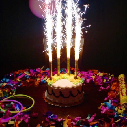 Фейерверк для торта Birthday Candle 6 штук - 15см