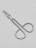 Пинцет для бровей в форме ножниц со прямыми кончиками