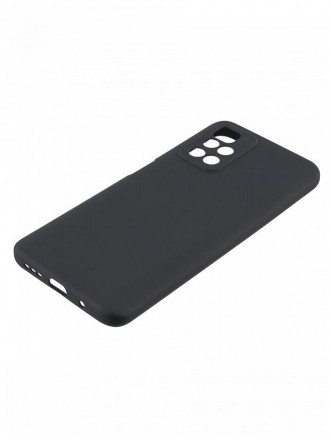 Чехол силиконовый для Xiaomi Redmi 10 c защитой камеры, чёрный