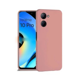 Чехол силиконовый для Realme 10 Pro, пыльно-розовый