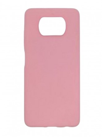 Чехол силиконовый для Xiaomi Poco X3 Pro, розовый