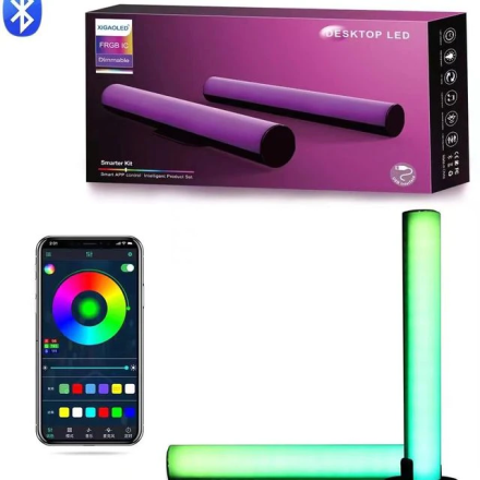 Умная Светодиодная панель RGB с Bluetooth светильник игровой комнаты, декоративная подставка для телевизора с дистанционным управлением
