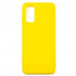 Чехол силиконовый для Samsung Galaxy S20, жёлтый