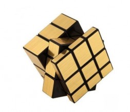 Зеркальный кубик головоломка 3х3х3, непропорциональный золотой