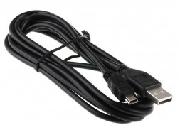 Кабель USB mini USB, 2м черный