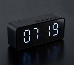 Часы-будильник светодиодные настольные LED (белые цифры)
