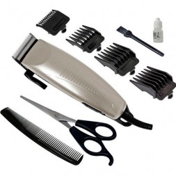 Комплект для стрижки волос MS-4600 (машинка с насадками, ножницы, гребень)