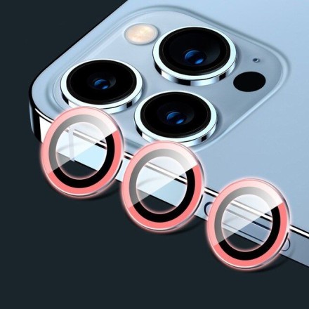 Защитное стекло линзы для камеры iPhone 14 Pro Max, розовый