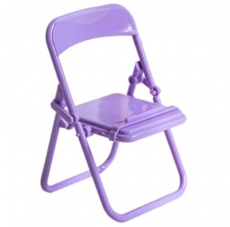 Держатель пластиковый для телефона мини-стул, фиолетовый
