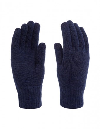 Сенсорные перчатки на холодную погоду, темно-синий