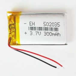 Полимерный литий-ионный аккумулятор Li-pol 502035 3.7V 300mAh - 2 шт