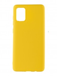 Чехол силиконовый для Samsung Galaxy A71, жёлтый