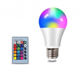 Светодиодная RGB-лампа с пультом